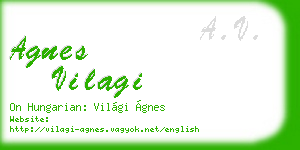 agnes vilagi business card